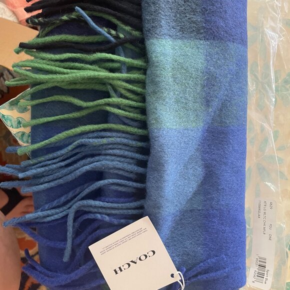 Coach Unisex Wool Scarf  11" X 44" - Picture 1 of 1